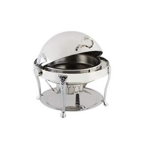 Lot de 3 chauffe-plats bruns disponibles en acier inoxydable pour servir la restauration pour le mariage à l'hôtel. - Product Image 5