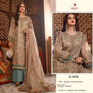 Nouveau 2023 dernière Collection Pure Organza broderie et travail manuel Salwar Kameez avec Dupatta approvisionnement en gros d'usine - Product Image 2