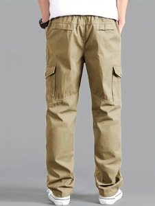 Pantalones Cargo cómodos para hombre, Color personalizado, cintura alta, tela de algodón de calidad Cargo para hombre, carga de larga duración para hombre - Product Image 4