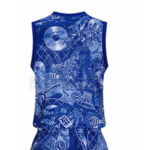 Nouvel arrivage Uniforme de basket-ball imprimé design Dernier design personnalisé Uniforme de basket-ball sportif Tissu respirant - Product Image 6