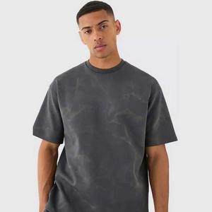 เสื้อยืดผ้าฝ้ายโอเวอร์ไซส์สำหรับผู้ชายเสื้อผ้าวินเทจผ้าโอเวอร์ไซส์260กรัมสำหรับสตรีทแวร์สั่งทำ - Product Image 4