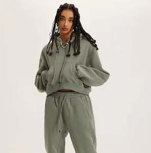 Summer <b>Women's</b> Two Piece Custom Logo Hoodie <b>Short</b> Set <b>Women</b> Zip up Hooded Crop Top Hoodie Sweatshirt and Sweat <b>Shorts</b> - Product Image 6