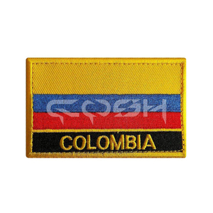 Wholesale Custom Embroidered Chechnya Flag Patch Fabric Hat Accessory with Resin Plastic <b>Material</b> - Product Image 5