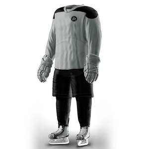 Uniforme Clásico de Hockey sobre Hielo, Jersey y Pantalones Duraderos y Cómodos, Paneles Reforzados, Tela Ligera, Perfecto para Entrenamiento - Product Image 2