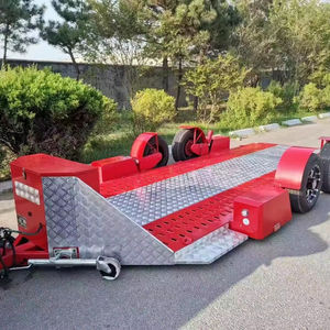 Remorque de voiture hydraulique SUV Racer Transporter pont inclinable à profil bas télécommande sans fil remorquage robuste transporteur de sport automobile - Product Image 1