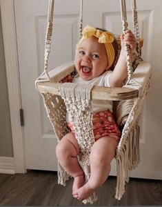Baby Nursery Decor, Boho Baby Chair, Baby Toy - Product Image 1