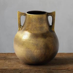 Florero de mesa decorativo de aluminio de nuevo diseño, acabado rugoso para boda o decoración del hogar, jarrón de regalo de Metal - Product Image 5