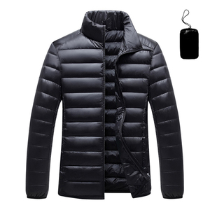OEM Services 100% Cotton Fiber <b>Long</b> Puffer <b>Jacket</b> for Men's Custom Embroidered Logo Full Zipper Hooded <b>Winter</b> - Product Image 2