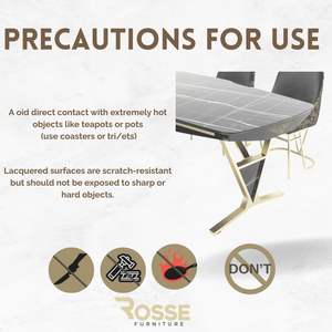 Mesa de Comedor Extensible Moderna Europea de Mármol de Lujo BUGATTI con Patas de Acero Inoxidable para 6 Personas, Muebles para el Hogar Ensamblados - Product Image 5