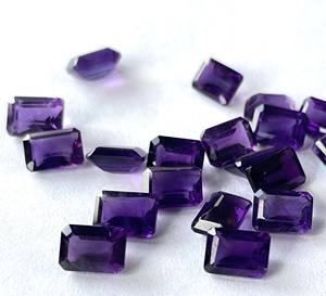 Amatista Púrpura Natural, Corte Octogonal, 4x6mm, Facetada - Amatista Suelta de Primera Calidad - Product Image 2