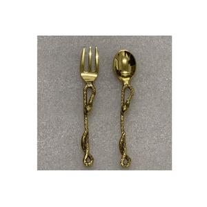 Juegos de cubiertos ecológicos con diseño de piña, cubiertos de acero inoxidable y latón para cocina, hogar con esmalte - Product Image 3