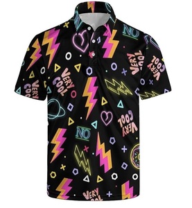 Vente en gros OEM Polo T-shirts pour hommes Sublimation imprimé logo personnalisé haute qualité séchage rapide Slim Fit Polo pour hommes - Product Image 4
