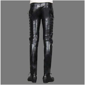 2024 pantalons en cuir véritable souple de haute qualité pour hommes Offre Spéciale OEM ODM Service personnalisé joggeurs en cuir souple pour adultes vente chaude - Product Image 4