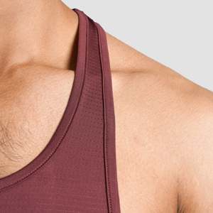 เสื้อกล้ามชายสีน้ำตาลแดงสำหรับออกกำลังกายในยิม - Product Image 6