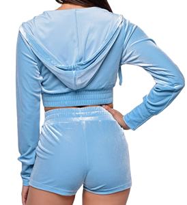 Conjunto de 2 Piezas de Shorts Deportivos de Invierno para Mujer, Terciopelo, Elástico, con Cordón, Suave, Casual, Ajustado, Transpirable, 2026 - Product Image 6