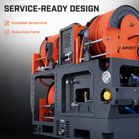 Nettoyeur de canalisations haute pression AMJET TS3070 18,5 GPM, machine de nettoyage de canalisations industrielle