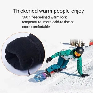 Guantes impermeables de invierno para esquí y snowboard, mitones gruesos y cálidos compatibles con pantalla táctil para motos de nieve hechos de poliéster - Product Image 5