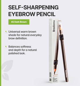 BrowXenna ®   Crayon à sourcils auto-affûtant # 02 Brun foncé, 1 pièce - Product Image 1