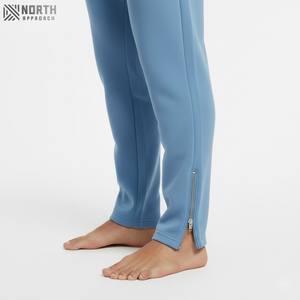 Personnalisé Évasé Vert 350gsm Coton Polaire Droit Legging Ouvert Jogger Lâche Hommes Ouvert Bas Ourlet Pantalon De Survêtement D'hiver Hommes - Product Image 4