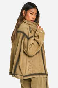 Vestes en jean d'hiver respirantes en tricot délavé à l'acide pour femmes grandes tailles, nouvelle collection, prix de gros - Product Image 5