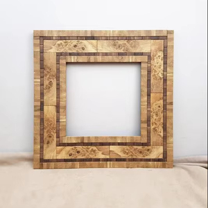 กรอบรูปไม้แบบชนบทสำหรับตกแต่งผนังกรอบรูปสีน้ำตาล - Product Image 1