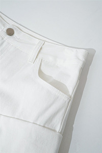 Pantalones Cargo de Mezclilla para Mujer, Estilo Jogger Holgado con Múltiples Bolsillos, Decoración de Botones, Ajuste Holgado, Ropa Urbana para Chicas - Product Image 5