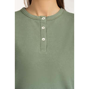 Top de Punto Ajustado para Mujer WM-KTP-WS25-104, Ropa Casual de Moda, Suave y Transpirable, 100% Algodón, Fabricante OEM ODM TWINSET - Product Image 2