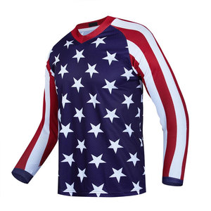 Maillot de motocross d'hiver respirant à confort avancé avec panneaux à flux d'air et tissu polyester/nylon pour une utilisation active, manches longues - Product Image 1