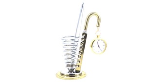 Horloge de bureau à bascule décorative en métal Offre Spéciale au fini doré pour la maison ou le bureau et les cadeaux disponibles pour l'approvisionnement en gros - Product Image 2