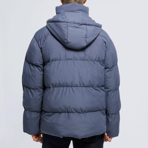 Vestes pour hommes personnalisées 2026 Mode d'hiver Design personnalisé Vêtements d'extérieur pour hommes à capuche Veste gonflée en duvet Veste gonflée pour hommes d'extérieur - Product Image 2