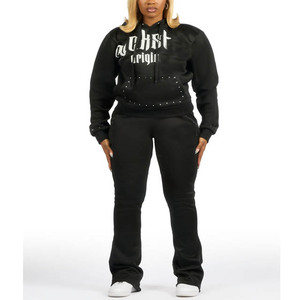 Ensemble de survêtement confortable pour femmes, jogging, coupe ajustée, respirant, ensemble athlétique pour la salle de sport, la course à pied, l'entraînement, la remise en forme - Product Image 5