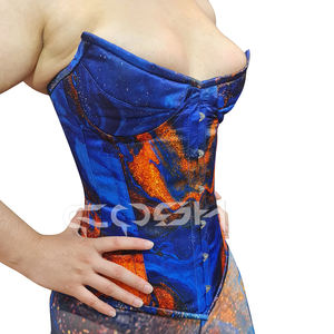 Corset à armatures en acier à imprimé marbre, à bonnets, à maintien élevé, pour cintrer la taille, pour les soirées |   Fournisseur en gros personnalisé - Product Image 3