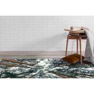 Alfombra Estampada con Vista al Bosque: Moderna, Acogedora, Perfecta para Decoración de Casas de Campo, Alfombra Suave No Tejida - Product Image 5