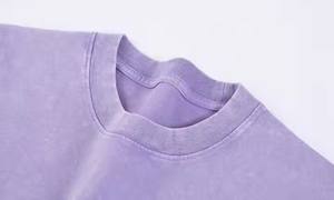 Camisa Corta de Algodón con Cuello Redondo para Hombre, Camisa de Gran Tamaño con Estampado Digital, Peso Pesado, Color Único y Decente - Product Image 4