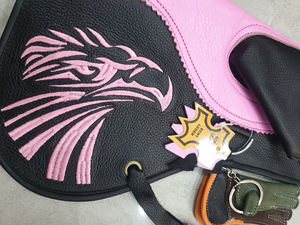 Fauconnerie de haute qualité personnaliser Double couche 30cm de Long dames gant cuir de vachette gants de fauconnerie - Product Image 2