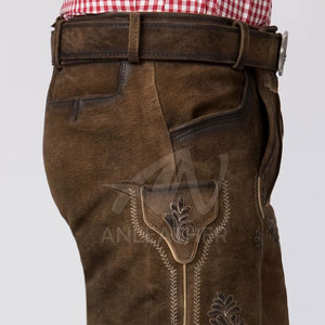 กางเกงขาสั้นหนังแท้สำหรับผู้ชาย - Product Image 6
