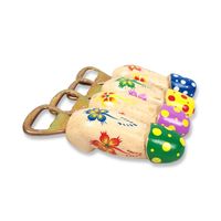 Ouvre-bouteille de pénis en bois, ouvre-bouteille en bois artisanal avec modèle peint à la main
