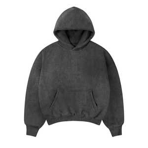 Sudaderas Deportivas de Felpa Gruesa Unisex con Capucha, Hombros Caídos, Logotipo Personalizado, 360 320 Gsm, Corte Regular, 100% Algodón, Sudadera de Invierno - Product Image 4