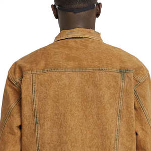 Cantidad al por mayor Alta demanda Color personalizado Hombres Chaquetas de mezclilla/Logotipo de bordado personalizado Hombres Chaquetas de mezclilla - Product Image 4