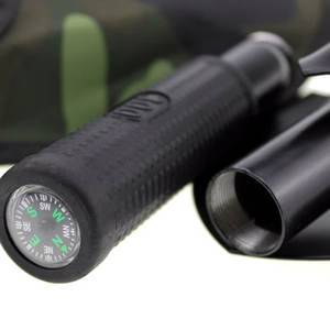 Kit d'outils de survie en plein air avec étui métallique étanche et boussole à affichage analogique avec sac de rangement inclus - Product Image 1