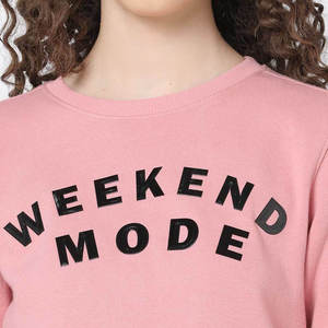 Sweat-shirt d'hiver en molleton pour femme, sur mesure, 100 % coton, logo personnalisable sur le devant, style streetwear tendance - Product Image 5