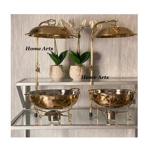 Plato de frotamiento para hoteles, diseño maravilloso, forma personalizada, plato de frotamiento para buffet de comida con tapa de suspensión de soporte - Product Image 4