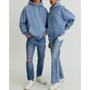 Sweat à capuche unisexe surdimensionné de haute qualité pull en coton éponge personnalisé sweats à capuche pour hommes - Product Image 3