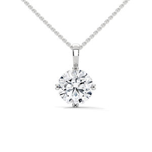 Pendentif en argent avec diamant de laboratoire, magnifique bijou raffiné, parfait pour les fêtes, les occasions décontractées, les événements formels et les occasions spéciales. - Product Image 1