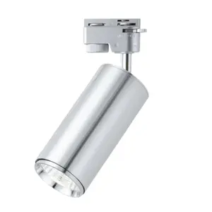 Moderna Lámpara de Riel LED de 30W con Espejo Cromado, Base GU10 de 2 Cables, Cuerpo de Aluminio y PC, para Oficina, Supermercado, Tienda, Riel Magnético - Product Image 4