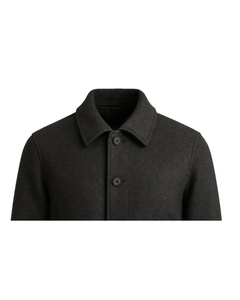 Blouson aviateur en laine de charbon de bois fait main, manteau d'hiver pour homme, conçu par la marque Champ king au Pakistan - Product Image 3