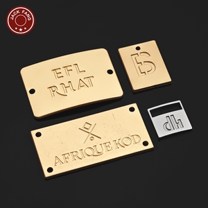 Étiquette métallique dorée pour sacs, abayas, foulards, chaussures, logo de marque personnalisé, étiquette métallique personnalisée pour sacs, vêtements - Product Image 3