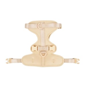Arnés Ajustable de Nailon para Perros Medianos con Cierre de Hebilla en Color Beige - Product Image 2