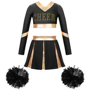 Wholesale High Quality Custom Women's <b>Cheerleader</b> Uniforms Elegant Skirt Style for Dance Performance - Product Image 5