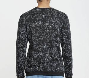 Venta al por mayor personalizado bordado polar 420gsm algodón Unisex sudaderas de cuello redondo de gran tamaño - Product Image 4